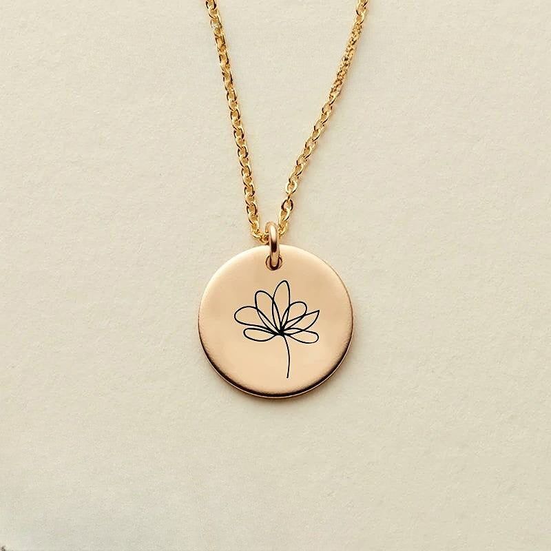 Collar de flores del mes de nacimiento