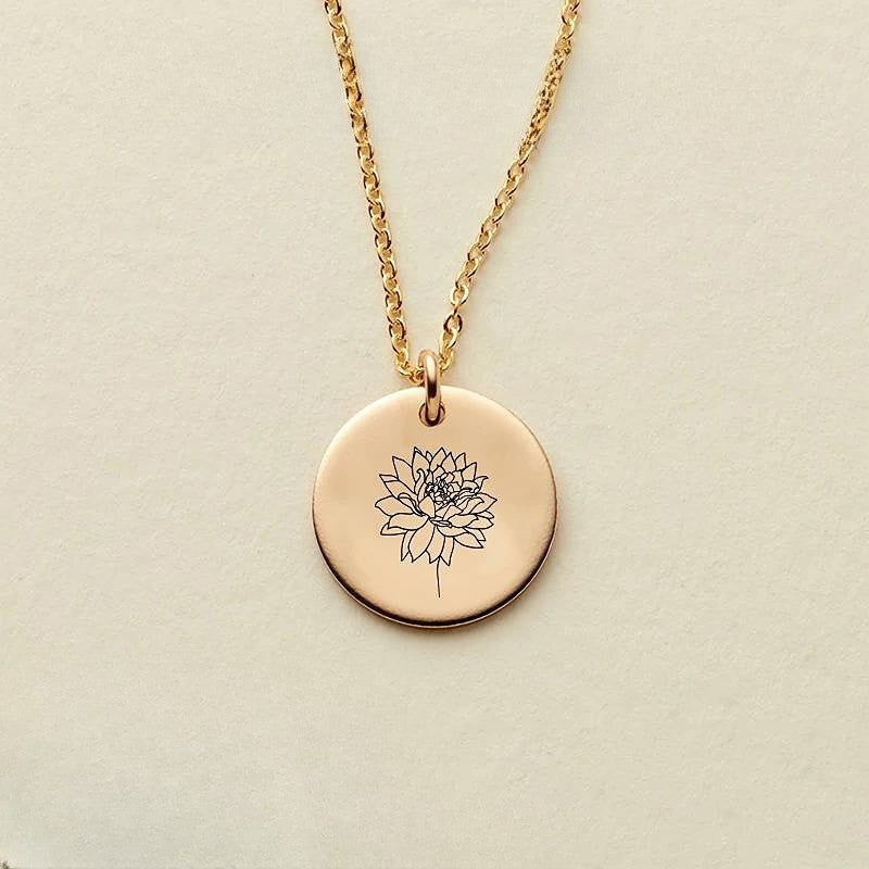 Collar de flores del mes de nacimiento