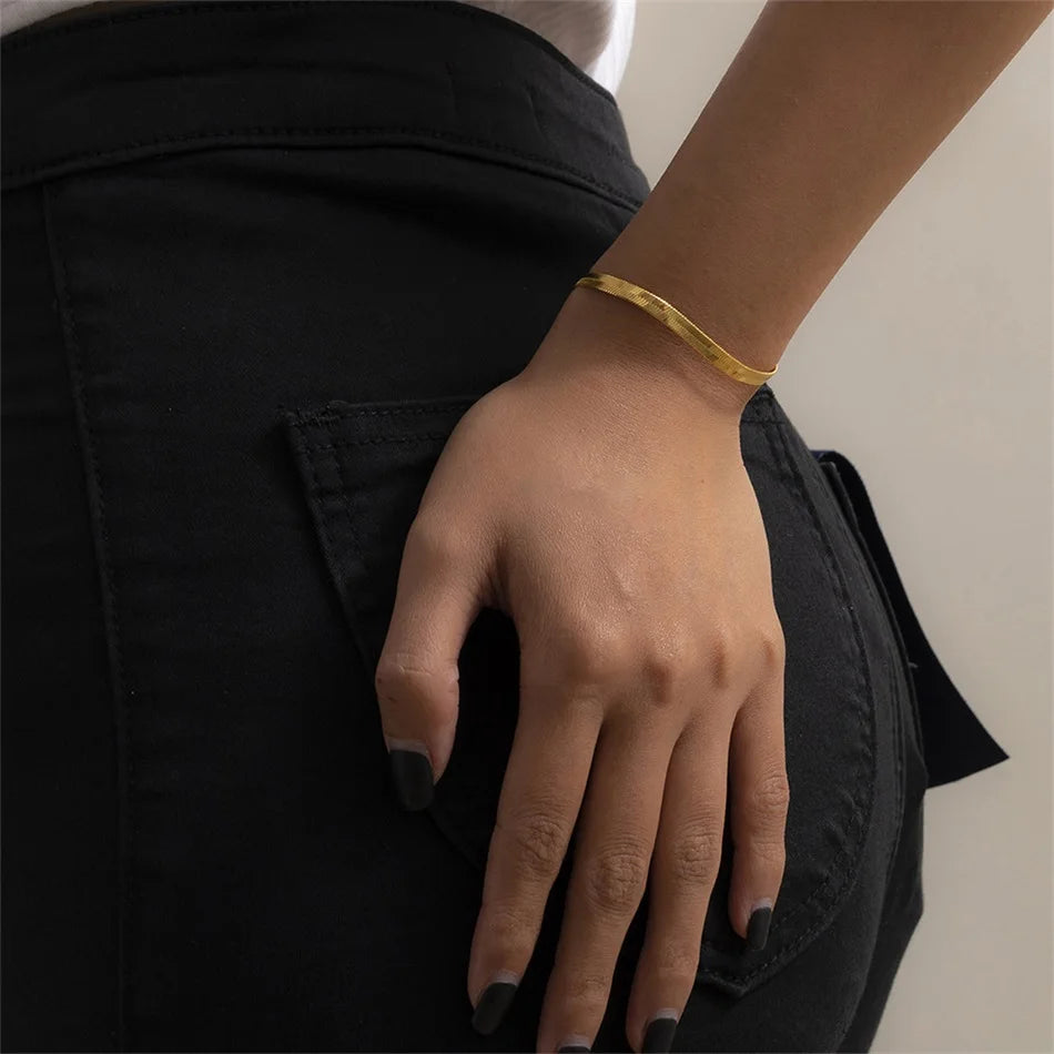 Pulsera de cadena de serpiente