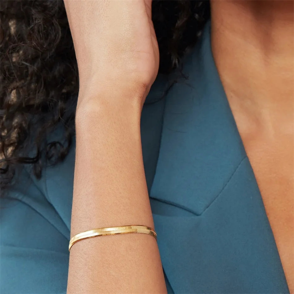 Pulsera de cadena de serpiente