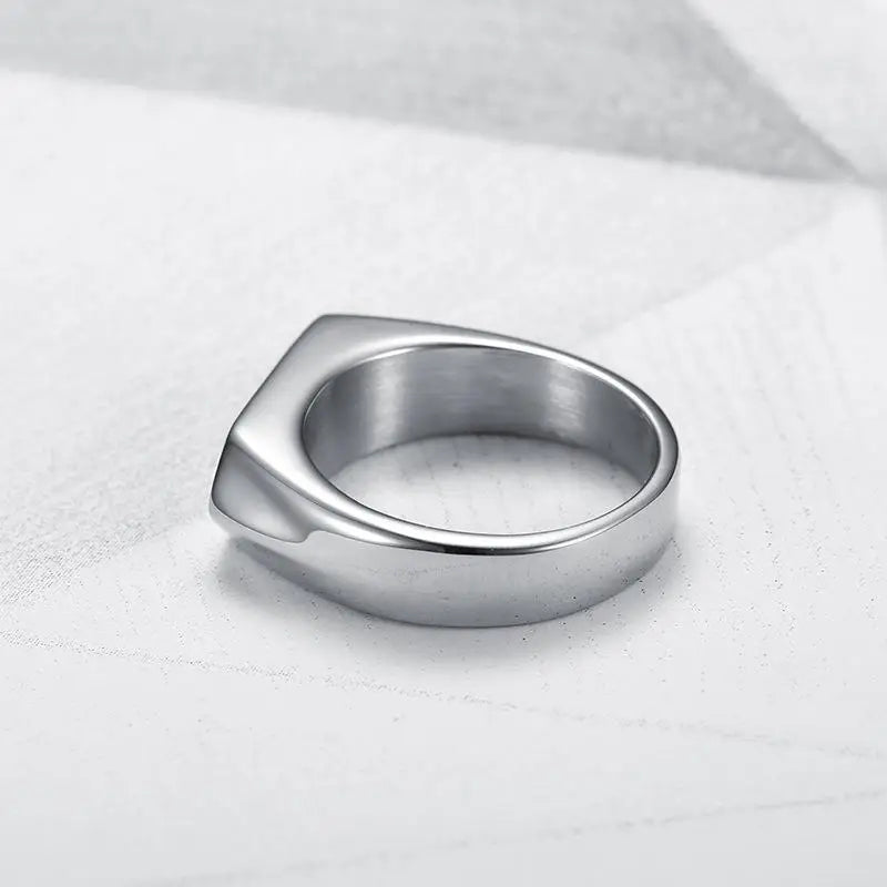 Anillo superior plano irregular