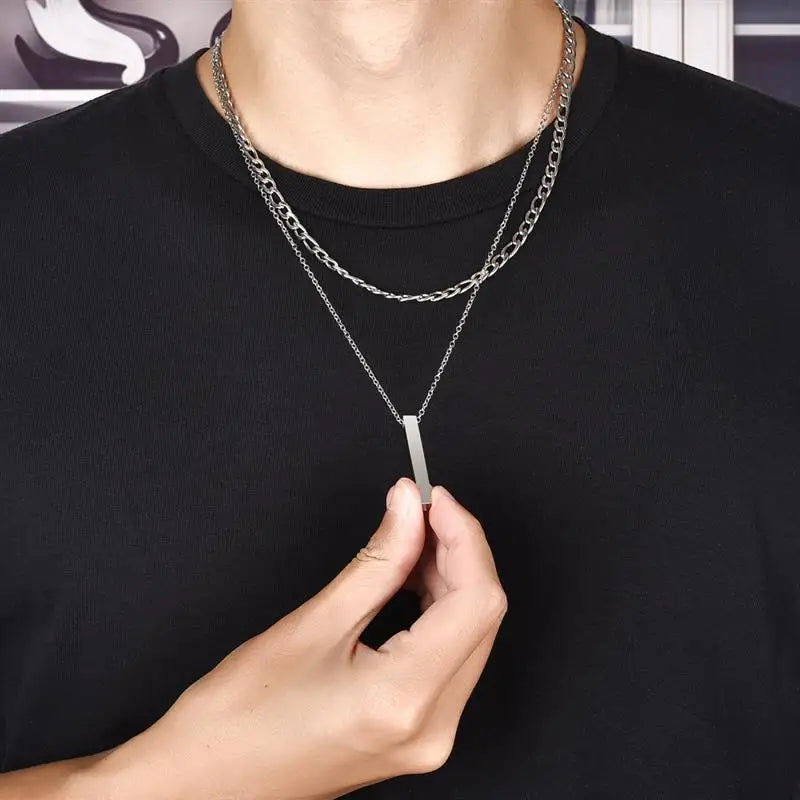 Collar con barra en V de doble capa