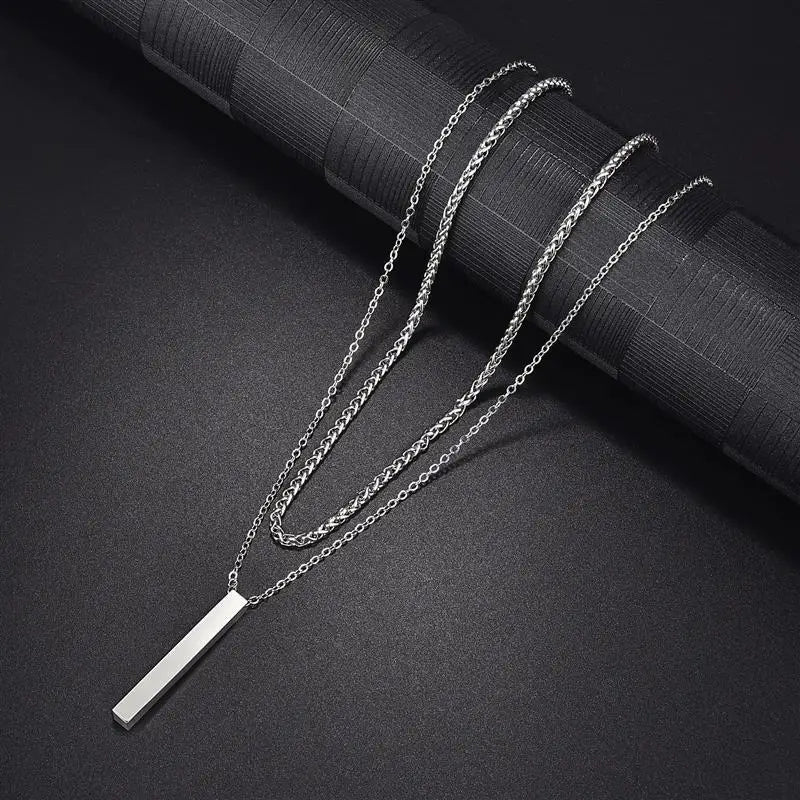 Collar con barra en V de doble capa