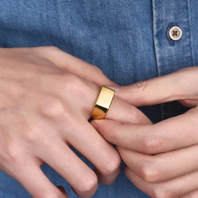 Anillo superior liso