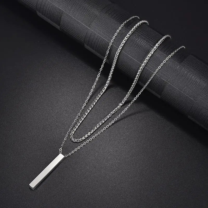 Collar con barra en V de doble capa