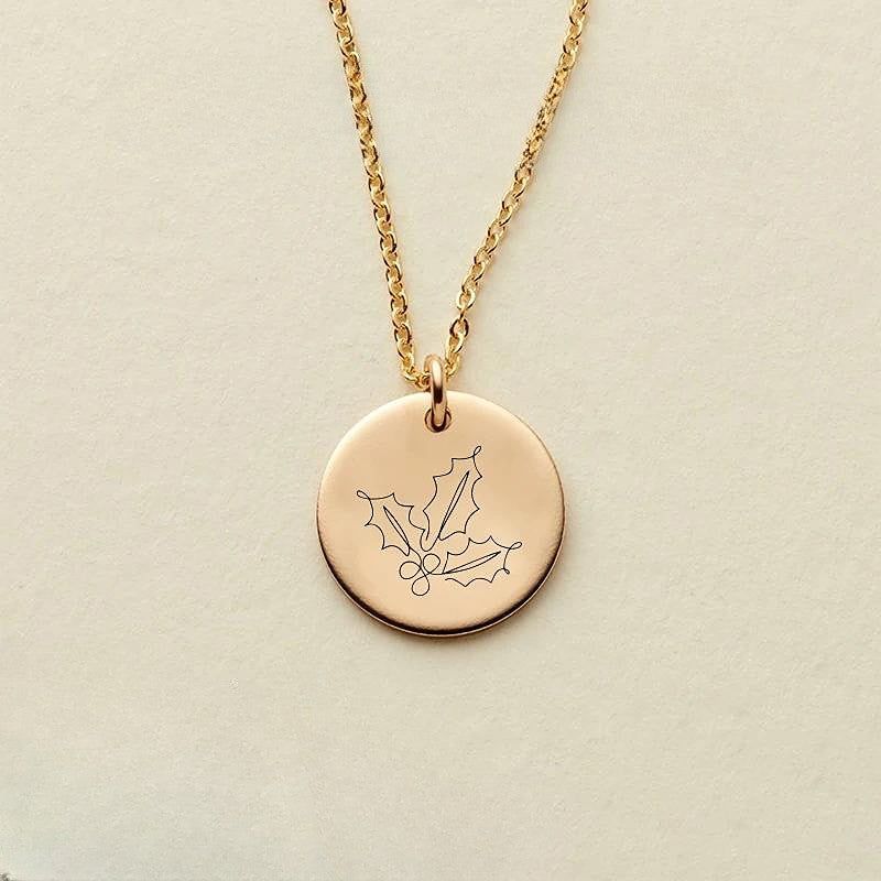 Birth Month Flower Necklace