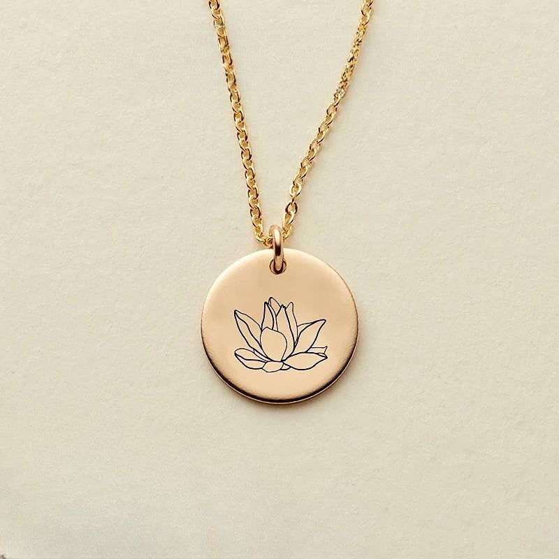 Birth Month Flower Necklace