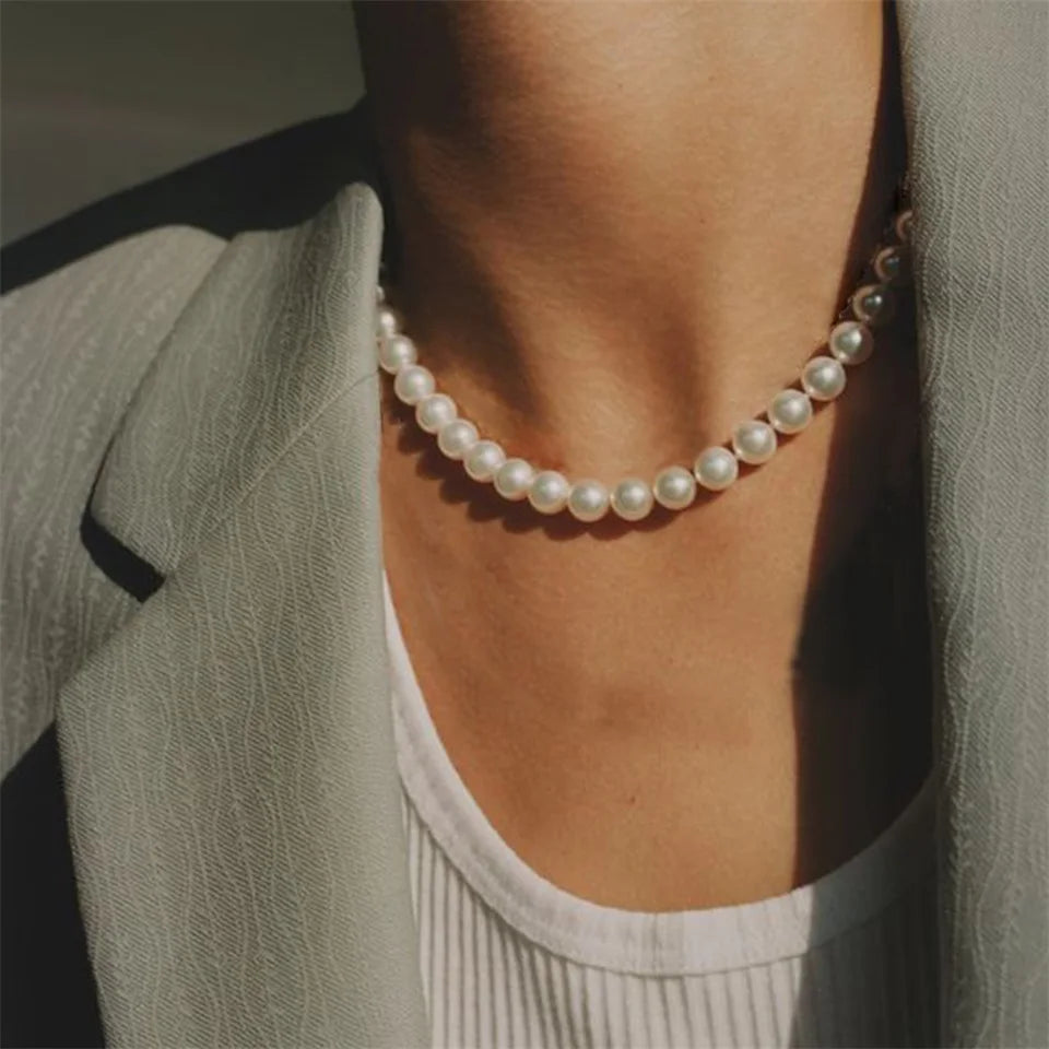 Round Pearl Necklace