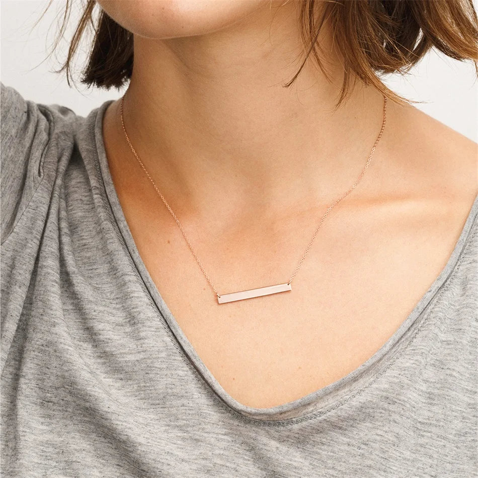 Minimalist Bar Necklace