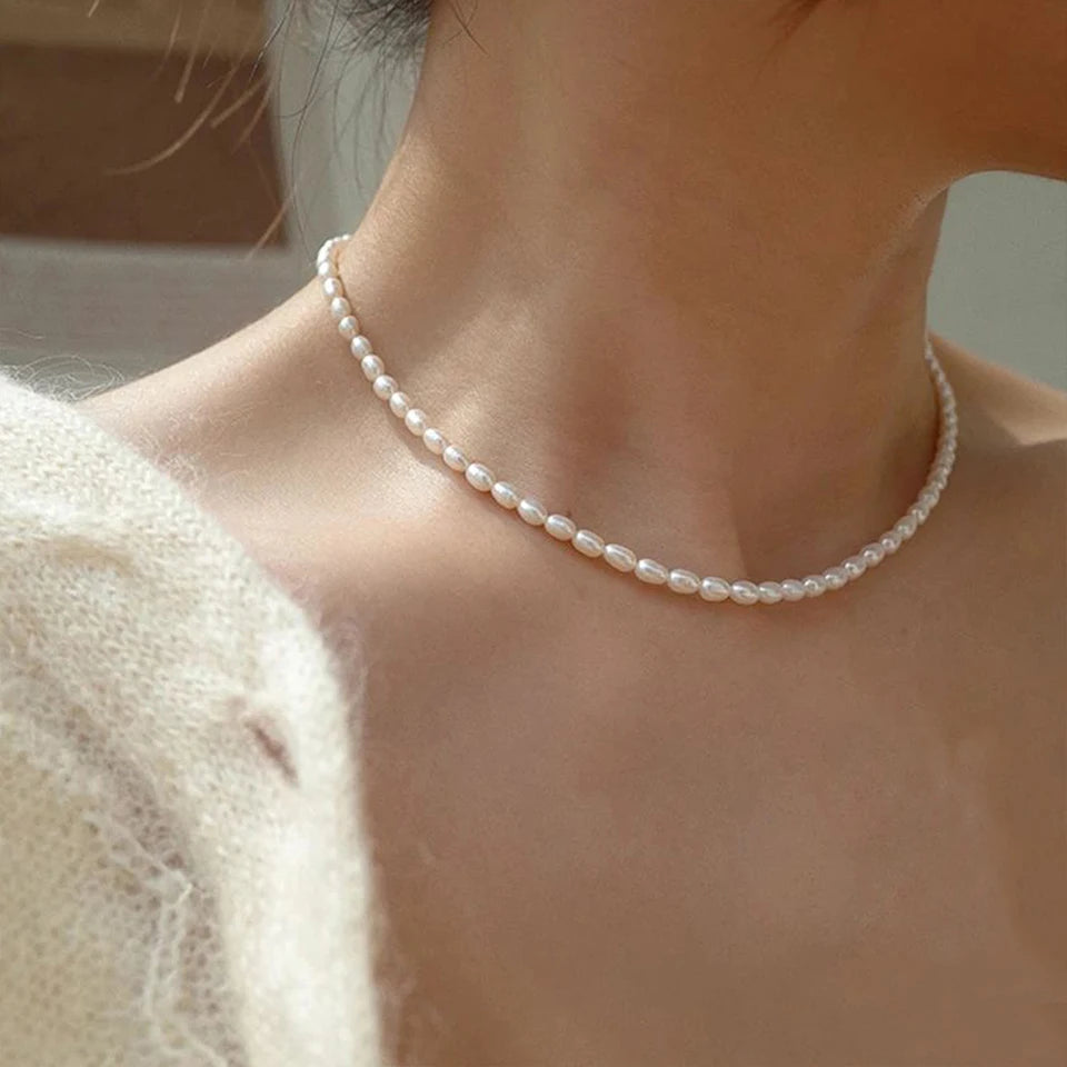 Oval Pearl Necklace