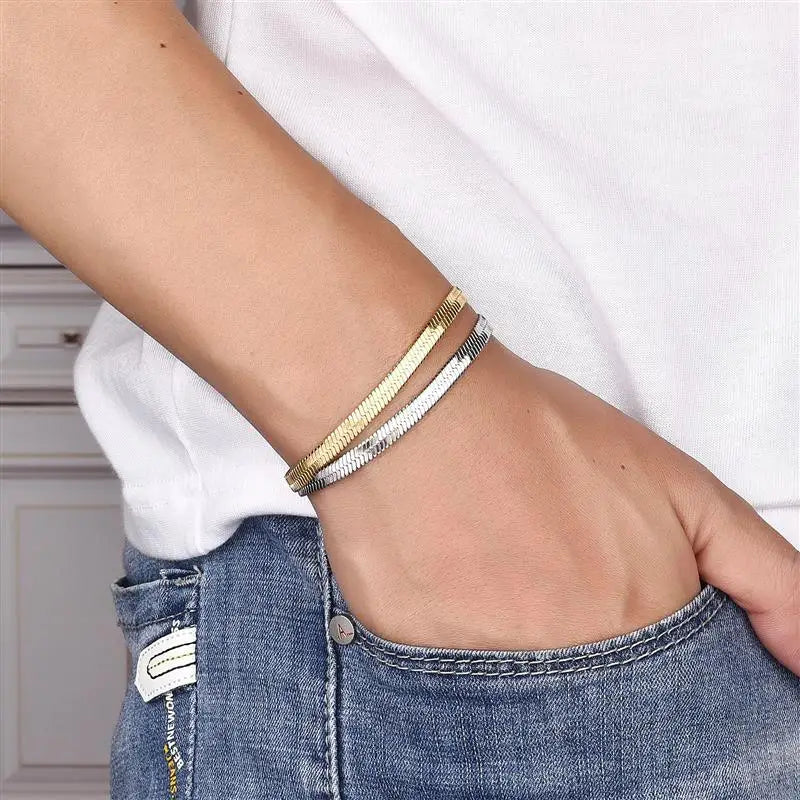 Snake Chain Bracelet Men