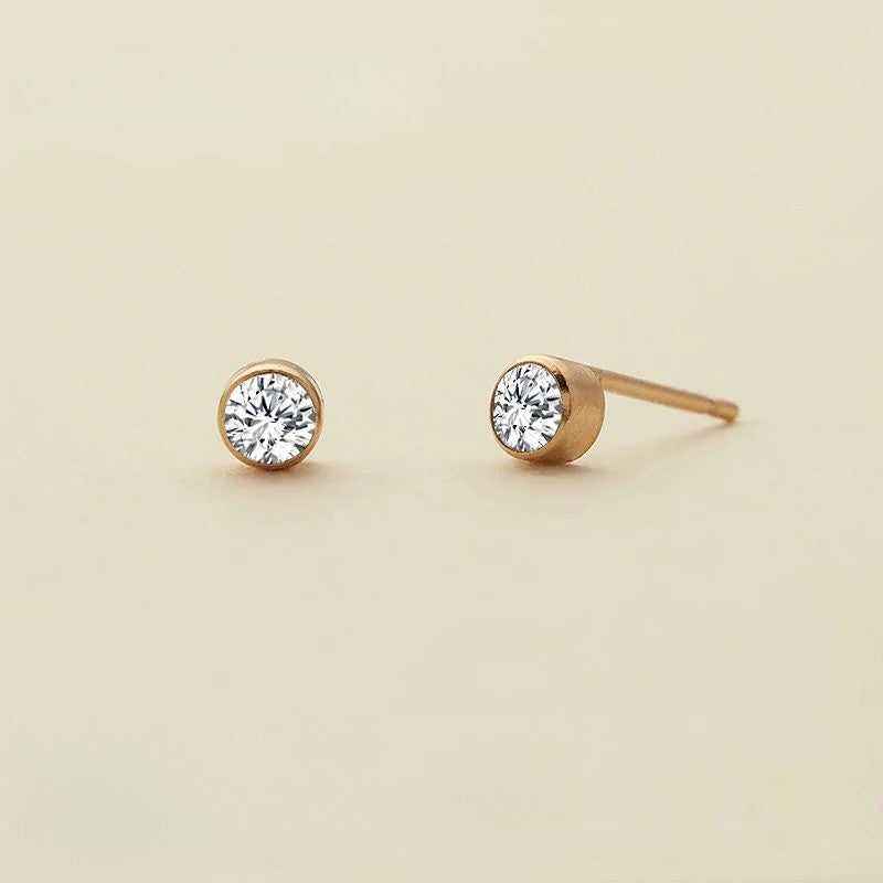 Birthstone Stud Earrings