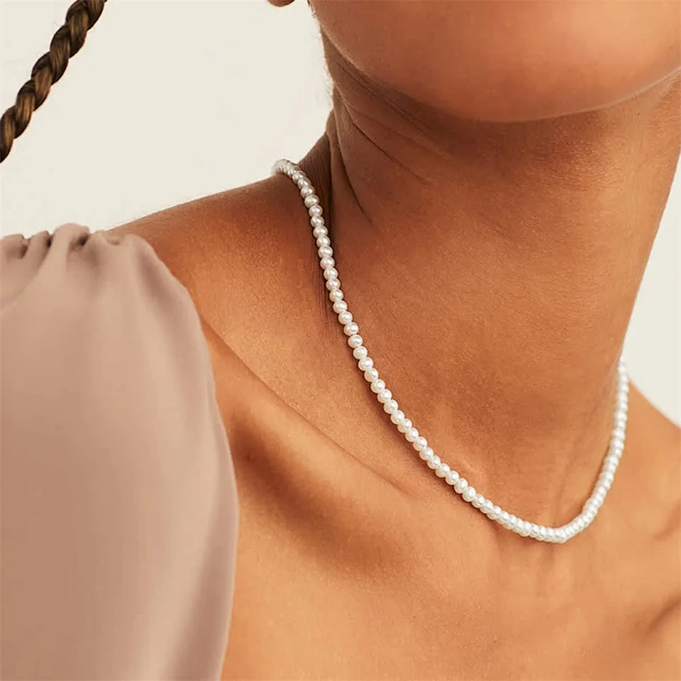 Round Pearl Necklace