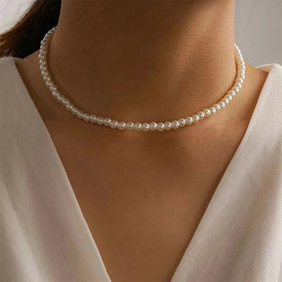 Round Pearl Necklace