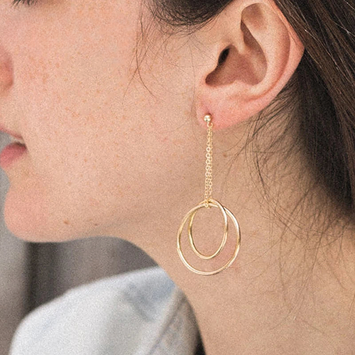 Ballpin Hoop Earrings