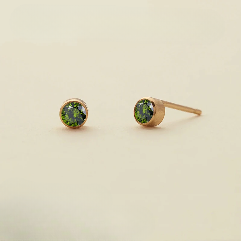 Birthstone Stud Earrings