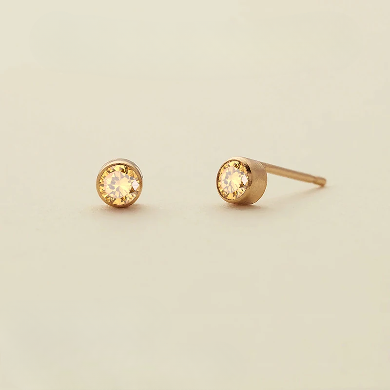 Birthstone Stud Earrings