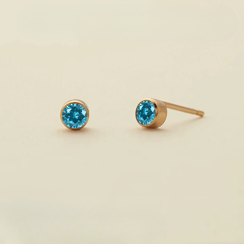 Birthstone Stud Earrings