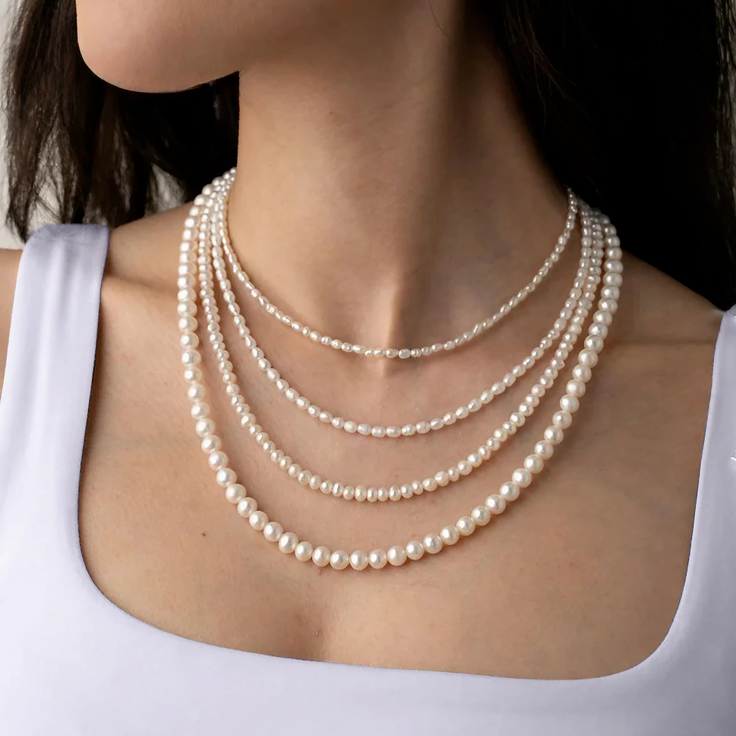 Round Pearl Necklace