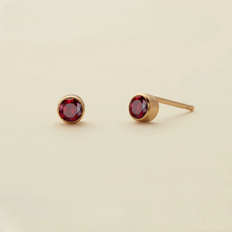 Birthstone Stud Earrings