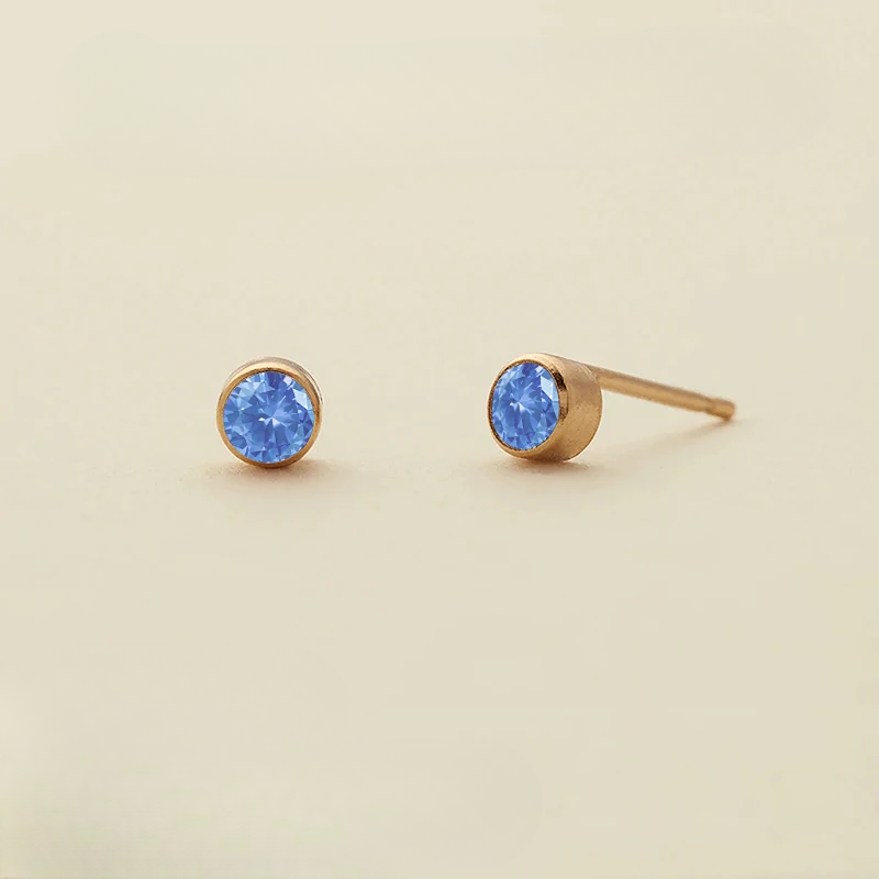 Birthstone Stud Earrings