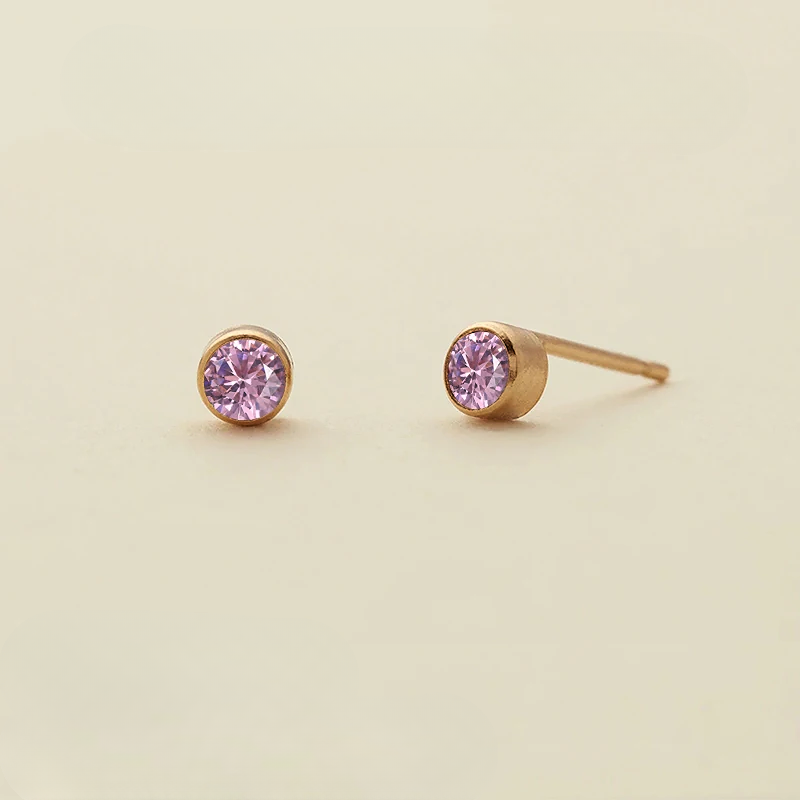 Birthstone Stud Earrings